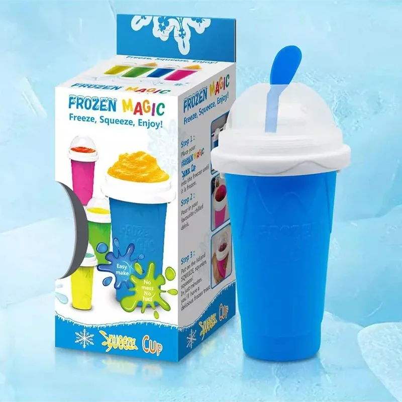 Slushie Machine Vending - 大容量急速冷凍スラッシーメーカーカップ スラッシーカップ 自家製スムージー ジュース アイスクリーム サマースクイーズ
