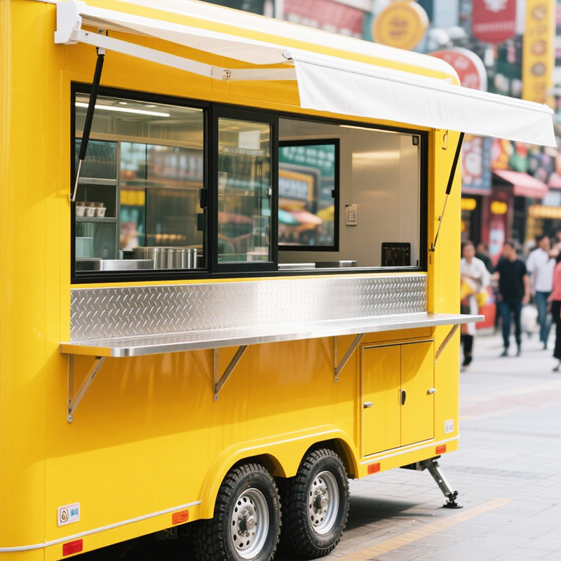 Hot Dog Vending Cart - フードカート商業販売カスタマイズアイスクリームコーヒーバブルティー ジュースホットドッグバーガーファーストフードカート