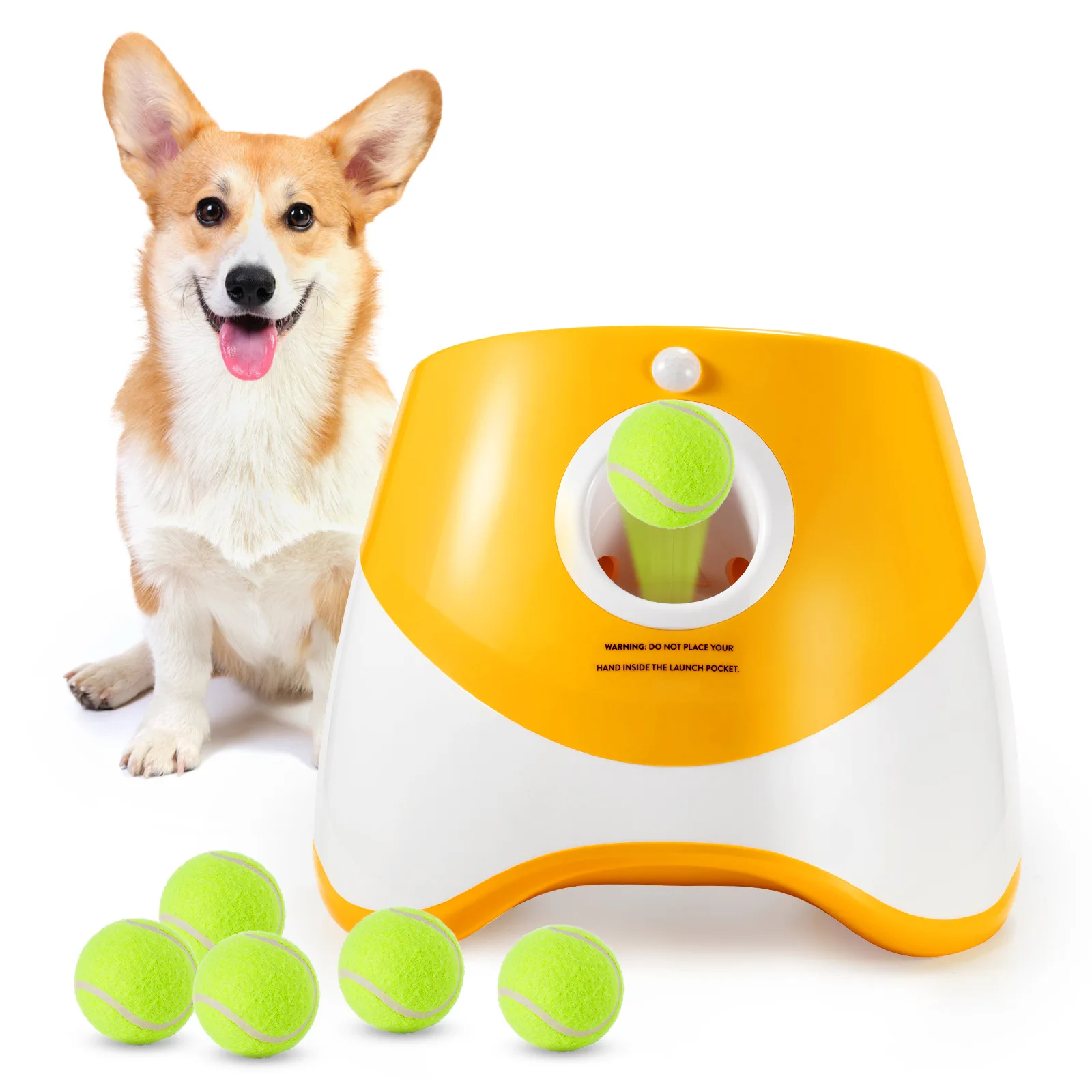 犬用テニスランチャー自動ペット犬追いかけおもちゃミニテニス投 - Pinball Machine のレビューと価格