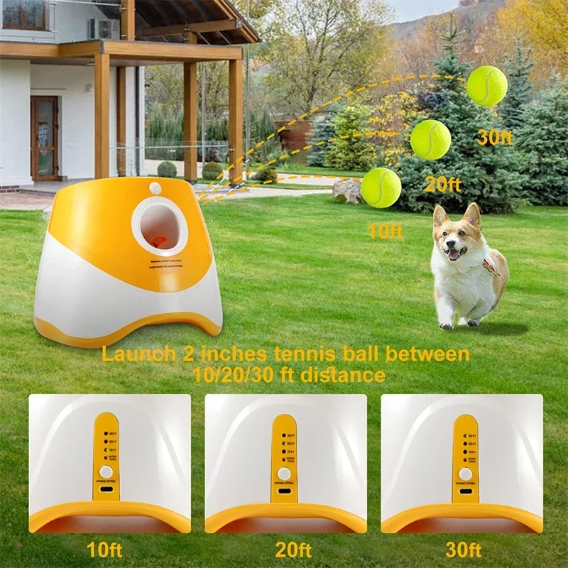 犬用テニスランチャー自動ペット犬追いかけおもちゃミニテニス投 - Pinball Machine のレビューと価格
