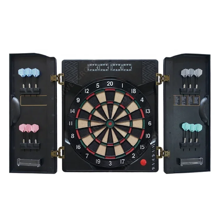 屋内ゲーム用成形キャビネットダーツボード電子ダーツボード - Electronic Dartboard Cabinet のレビューと価格