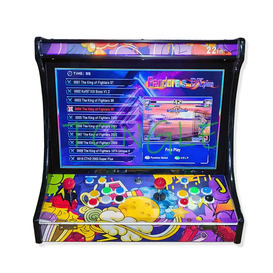 2人用アーケードビデオゲームコンソール、22インチLCDバー - Trackball Controller Arcade のレビューと価格