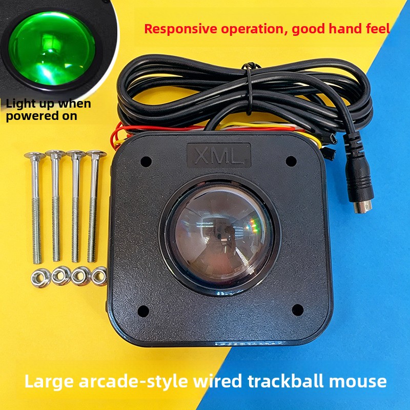 アーケードゲームアクセサリー トラックボールマウス 透明ボー - Trackball Controller Arcade のレビューと価格