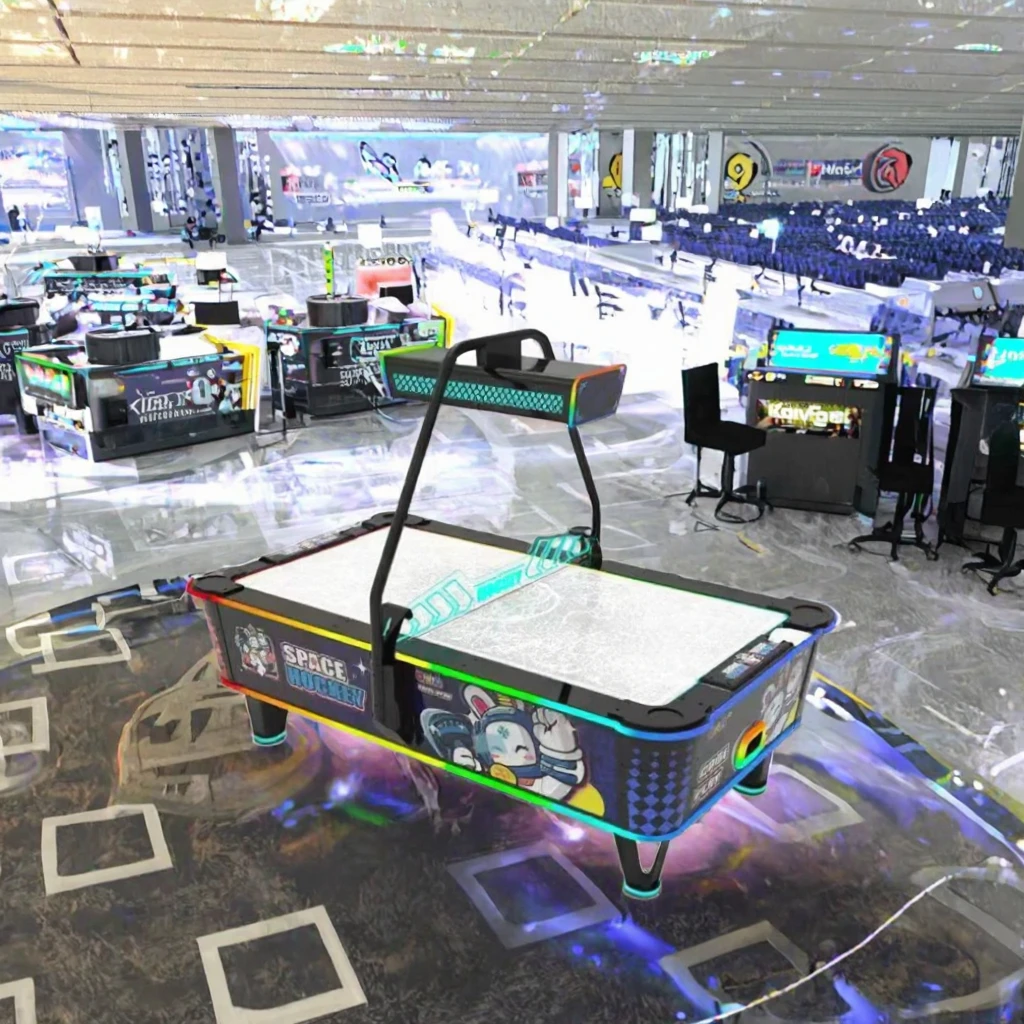 子供と大人向けのホッケーゲームマシン、2人用コイン式アイスホ - Arcade Games & Vending Llc Photos のレビューと価格