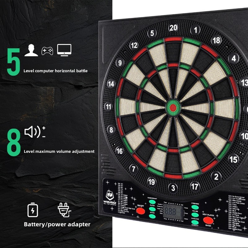 電子ダーツボード LED電動デジタルダーツボード 大人用 キ - Electronic Dartboard Cabinet のレビューと価格