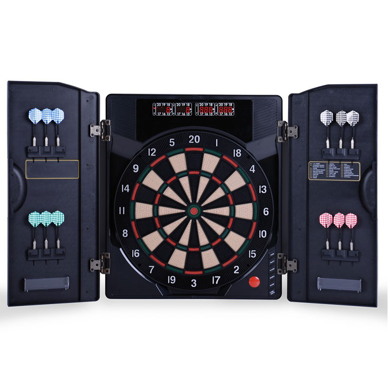 電子ダーツキャビネット自動採点電子ダーツトレイ折りたたみダー - Electronic Dartboard Cabinet のレビューと価格